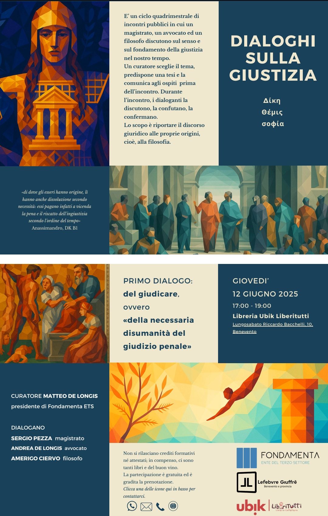 Dialoghi sulla Giustizia : Il senso del giudicare nel nostro tempo